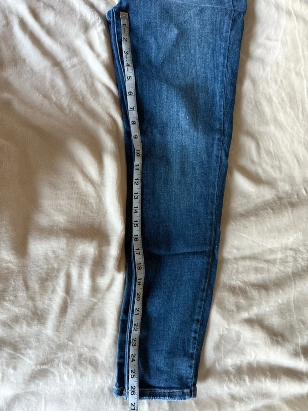 Judy Blue Dark Blue High-Rise Button-Fly Jeans 13/31 - Picture 6 of 7